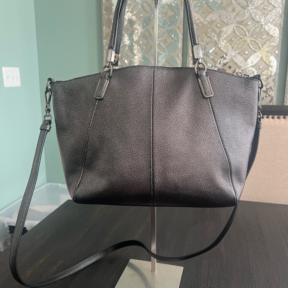 Coach Kelsey Metallic Tote/Crossbody Bag - Picture 2 of 12
